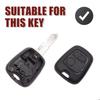 Coque de clé SOURCING MAP Coque de clé pour Peugeot 106 206 306 307 405 Plip Télécommande 2 Boutons avec Lame Boîte Rechange