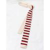 Teens Knit Necktie Women British Style Striped Necktie Uniform Self Tie Necktie