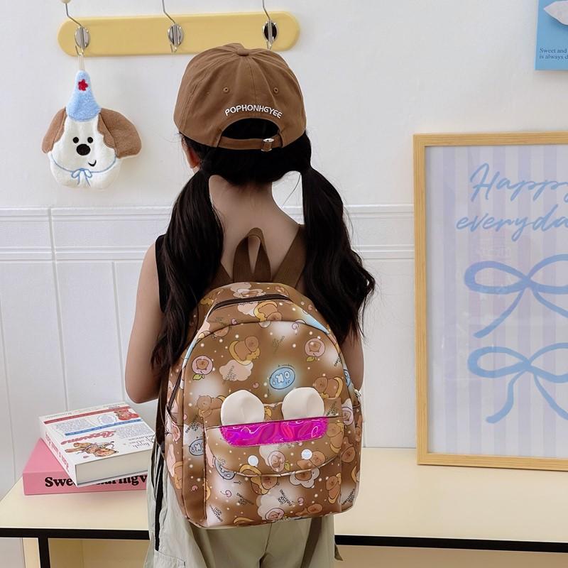 Mengqu Kapibara Boys And Girls Backpack Kindergarten Elementary School Bag Foreign Style Printed Children'S Backpack