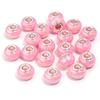 20 Stück Runde Harzperlen Keramikfarbe Beschichtet Farbe Großes Loch Lose Perlen Für Schmuckherstellung DIY Halskette Armband Ohrring Dekoration