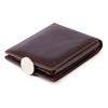 RFID Blocking Men Wallet Vintage Faux Leather Bi-fold Wallet with ID Window Coin Pocket Portable Folding Anti-Theft Credit Card Holder