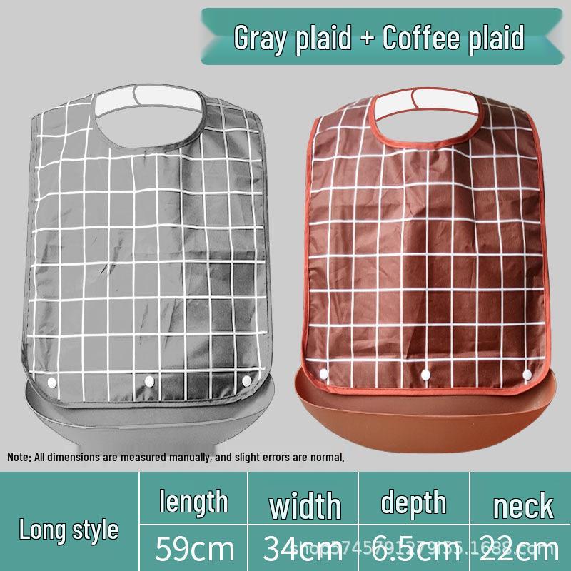 Wasserdichte Esslatz für Erwachsene & Senioren – Große, spezielle Schürzen für Senioren