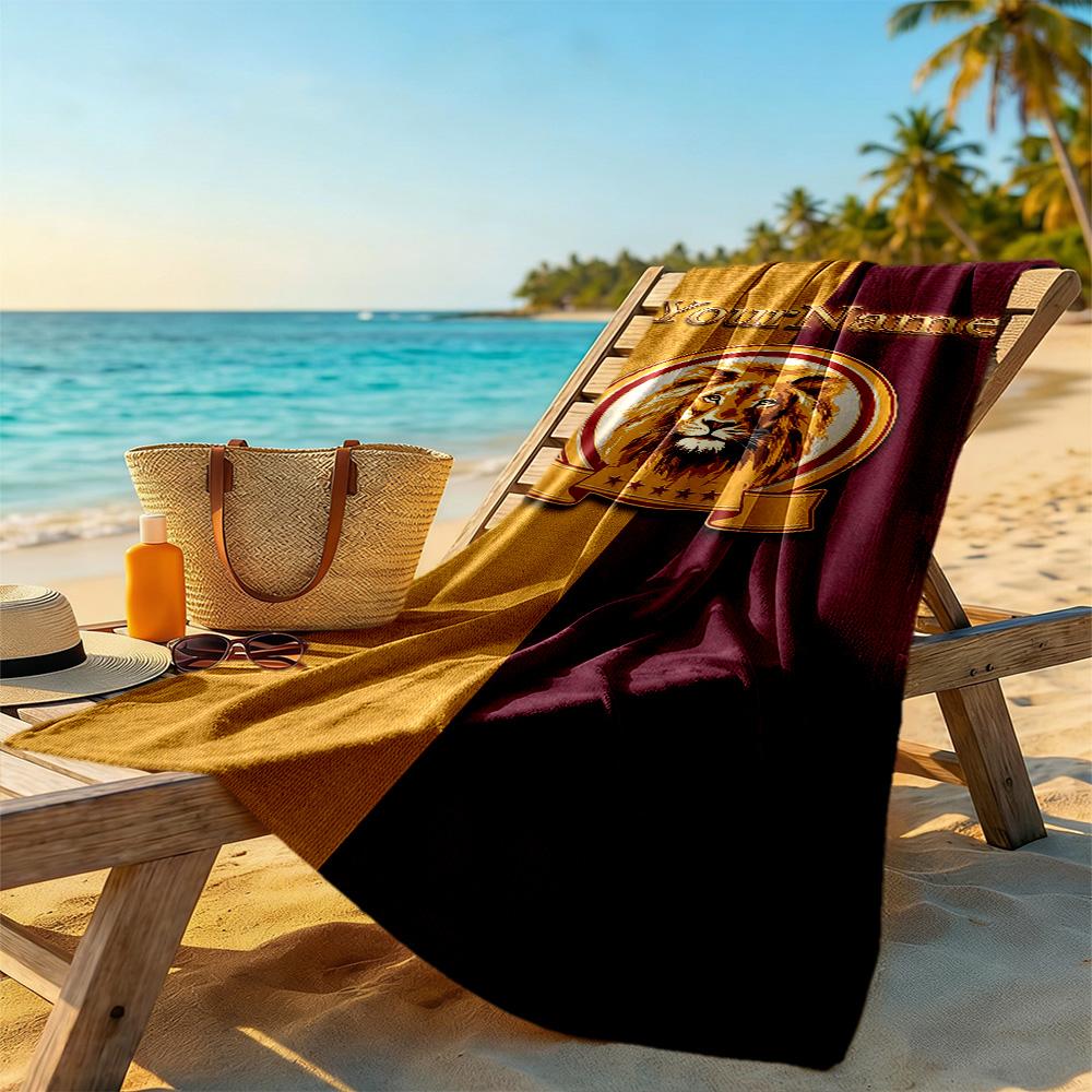 Galatasaray Customize Text Beach Towel Soft Durable Quick-Dry Portable for SwimmingBeachCamping Travel Beach AccessoriesGym