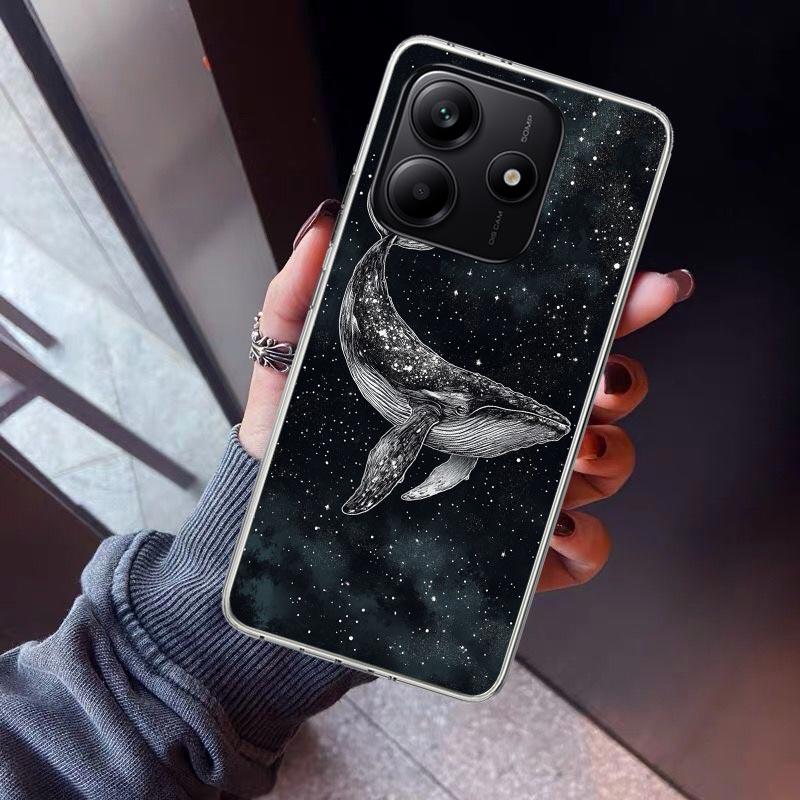 

Humpback Whale Sea Giant Phone Case For Xiaomi Redmi Note 10 11 12 13 14 15 Pro Plus 11S 12S 14S 11T 11E 10S Soft TPU Back Cover Redmi Note 14 Pro 4G