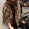 Stylish Leopard Print Shawl Poncho Wrap for Women Leopard Print Sweater Supplies