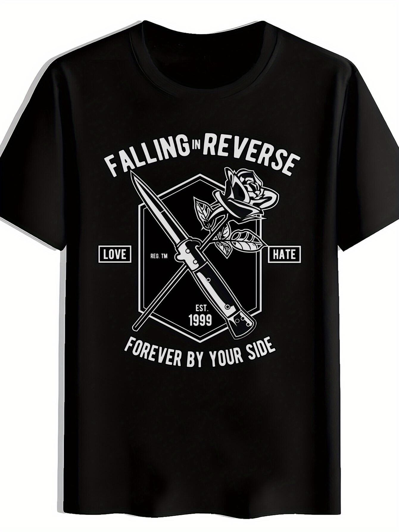 Black Falling in Reverse Graphic T-shirt - Short Sleeve M