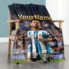 Messi 356 Customize Your Name Blanket Throw Customizable Blanket Comfortable Throw For Chair Office Chair Livingroom Nap Four Seasons Universal