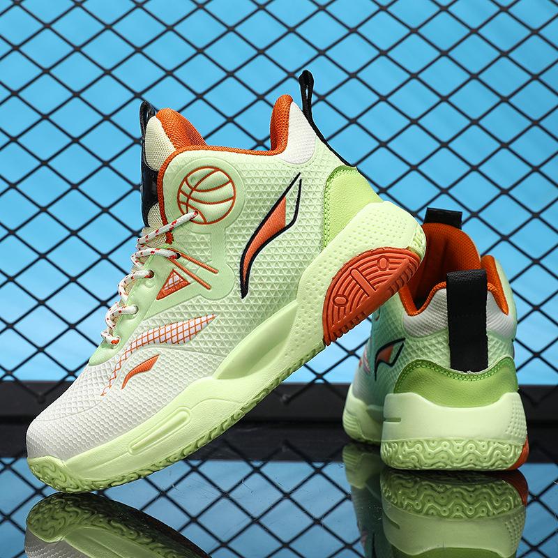 Atmungsaktive Mesh-Jungen-Basketballschuhe Frühjahr/Herbst 2026: Rutschfeste Sportschuhe für mittelgroße bis große Kinder