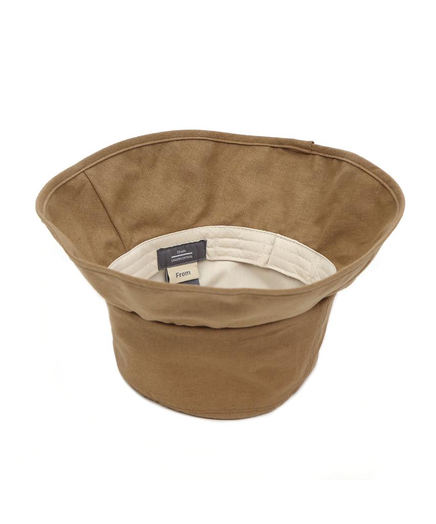 Eondeokeonteulolseutyudio Linen Bucket Hat Fold Bucket / Linen / From / S Camel
