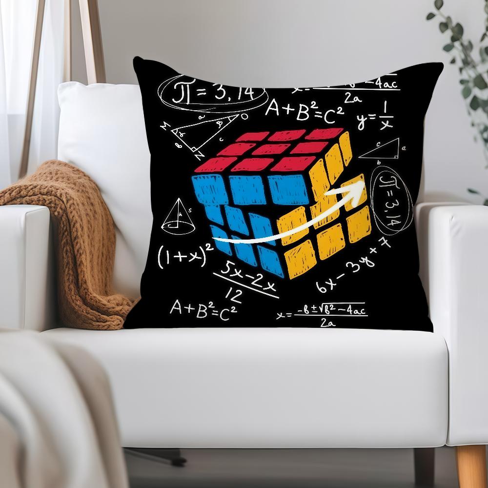 Game R-Rubik C-Cube Pillow Case Applicable Space For Guest Rooms Interiors Cars Office House Decoration