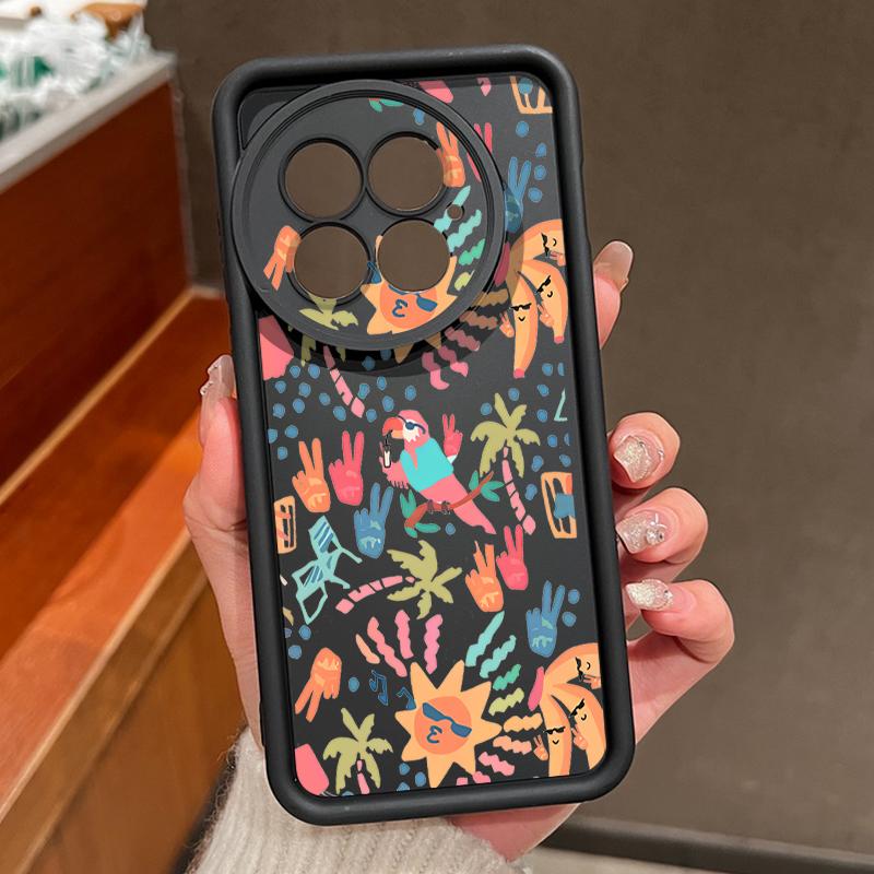 For OnePlus 13 Case Colorful Cartoon Pattern Shockproof Bumper Silicone Cover For OnePlus 15 Nord 5 13R 13T 12R 12 11R 5G