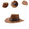 Classic Western Cowboy Hat with Wide Brim for Men's Cosplay