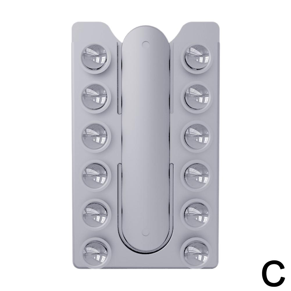 2v1 Nálepka na zadní stranu Přísavka Držák na mobilní telefon Silikonová podložka pod hrnek Stojan na smartphone na zeď Pro skleněné obklady Hladké stěny nebo Stůl