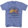Jaws Amity Island Surf Light Blue Movie Shirt