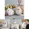 Charming Hamster Plush Keychain Cartoon Figure Soft Toy Perfect For Gifts