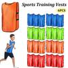6 PIÈCES Chasubles de Football Séchage Rapide Maillots d'Équipe de Football Gilet de Sport pour Entraînement d'Équipe de Football Jeune Adulte Basketball