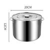 Edelstahl-Suppeneimer Vielseitiger Suppentopf mit großem Fassungsvermögen Vorratstopf mit Deckel für Zuhause Restaurant