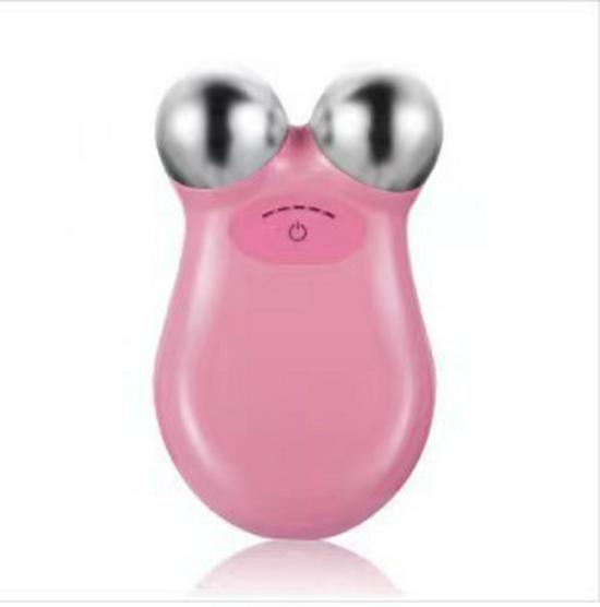 Cross-border RF Neck & V-Face Lifting Roller for Skin Rejuvenation & Microcurrent Beauty розовый
