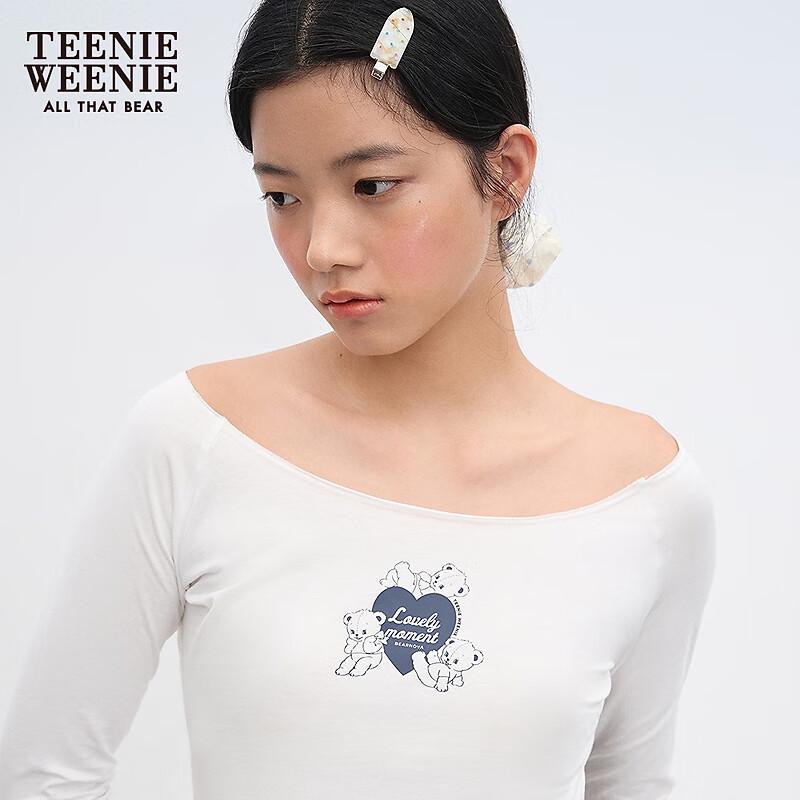 Teenie Weenie Women's Fall 2025 Cartoon Print Long-Sleeve T-Shirt