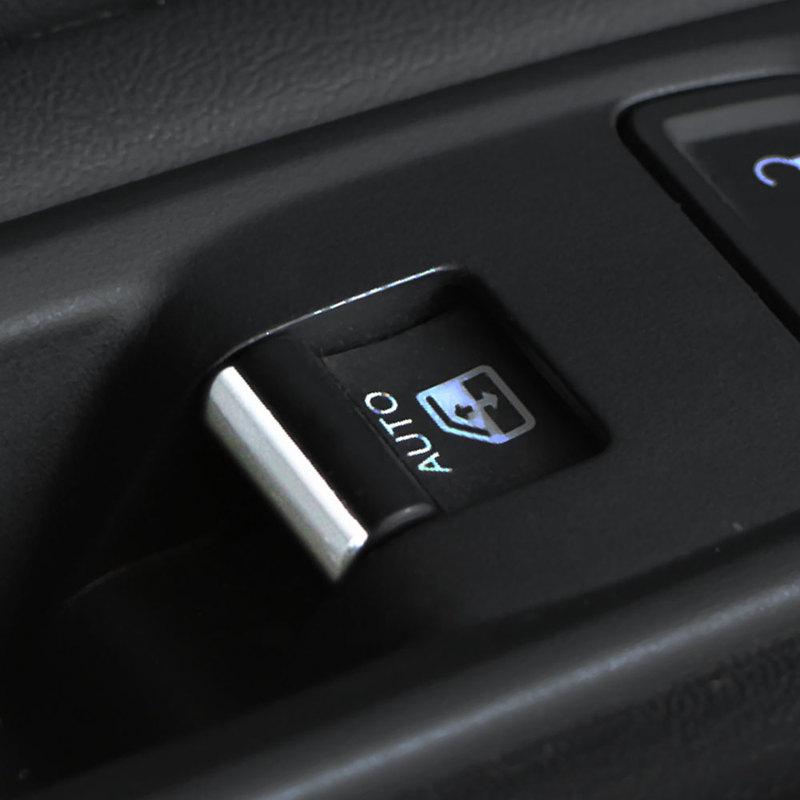 Für Jeep Renegade 2015-2025 Compass 2018- Fensterheberknopf Sequ Zierleiste Dekorationsaufkleber 7 Stück Innenzubehör