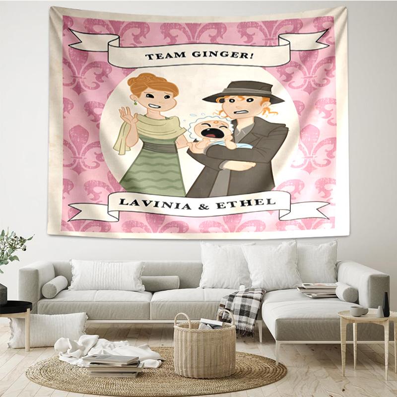 Downton Abbey Characters Quick-Dry Tapestry Hanging for Bedroom,Livingroom, Playroom,Decor Art Room Wall Tapestry Holiday and Birthday Gifts