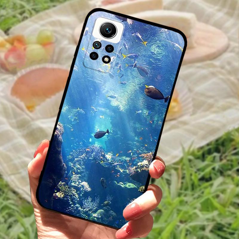 For Redmi Note 12 Pro 4G Case Silicone Soft Marble Black Bumper Funda Coque For Xiaomi Redmi Note 12 Pro Protective Phone Cover