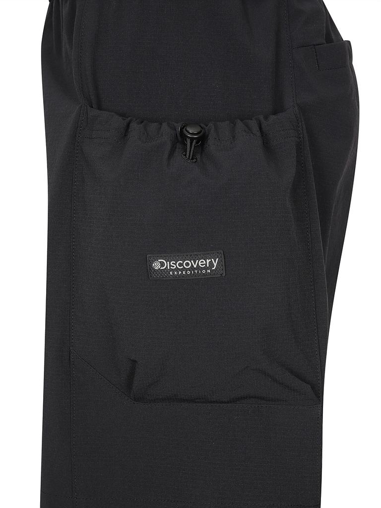 DISCOVERY EXPEDITION Freshvent Women'S String Pocket Cargo Shorts (Black)