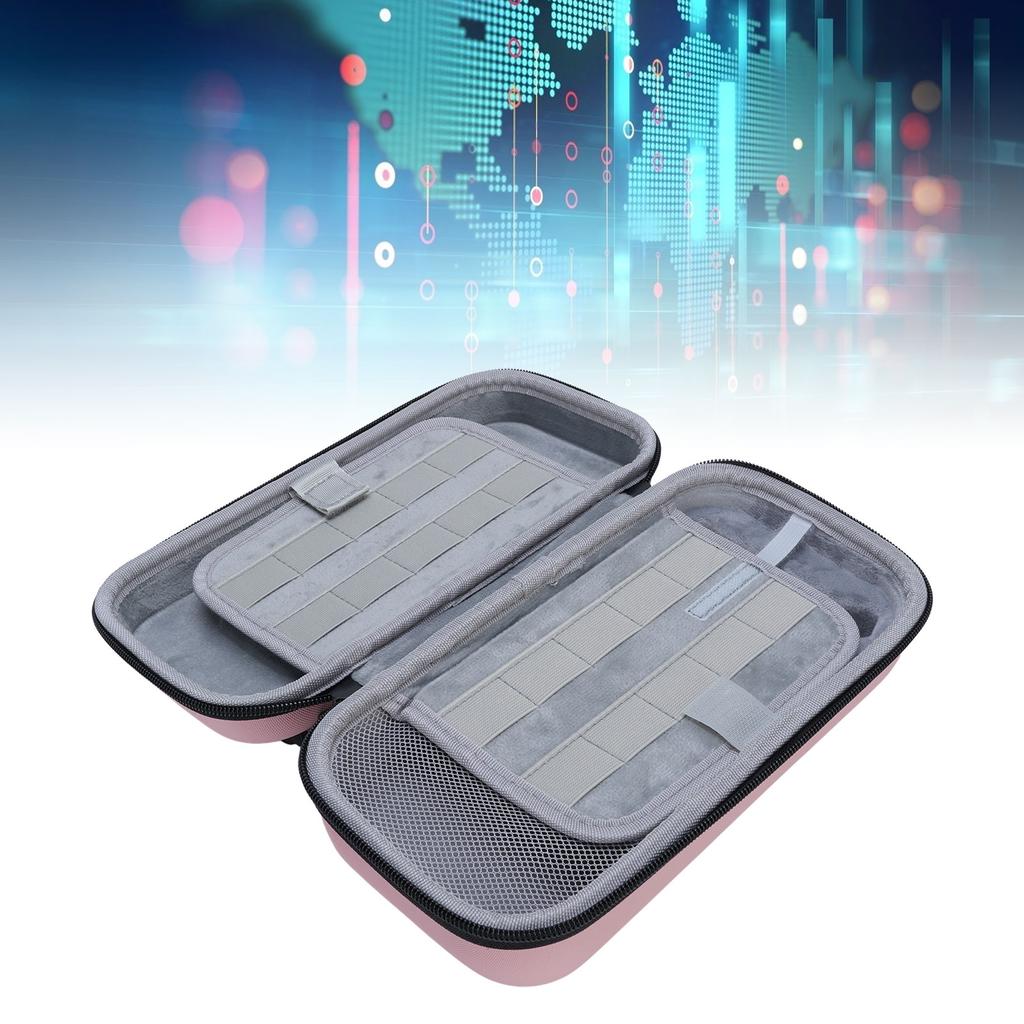 Carrying Case for     Console EVA PU Handheld Game Console Hard   Pouch Storage Bag with 20 Game Card Slots for Travel