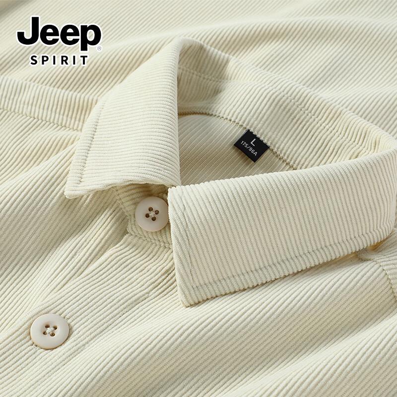 

JEEP SPIRIT Men s Corduroy Long Sleeve Shirt Jacket 4XL