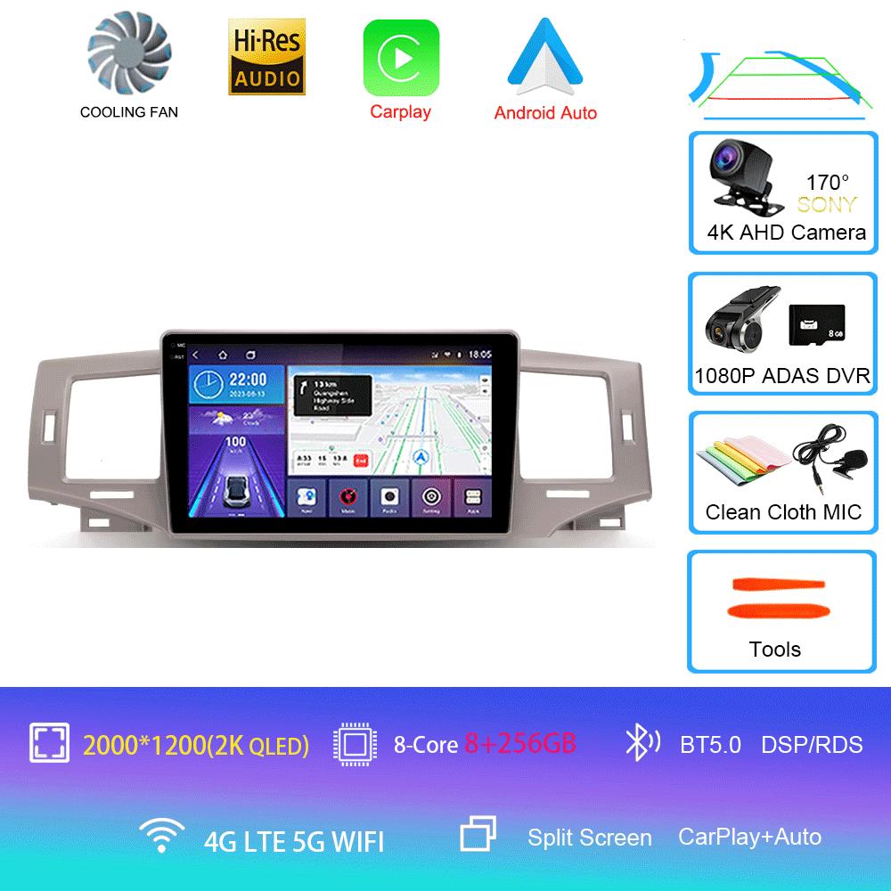 Car Radio Android 14 Carplay Auto Multimedia Player For Toyota Corolla 9 E120 2004-2006 WIFI+4G Autoradio Stereo 2din Head Unit