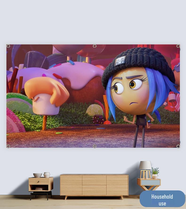 Photonenvorhang Hochverstärkungs-Weitwinkel-Anti-Licht-Projektionsleinwand für Innen/Außen