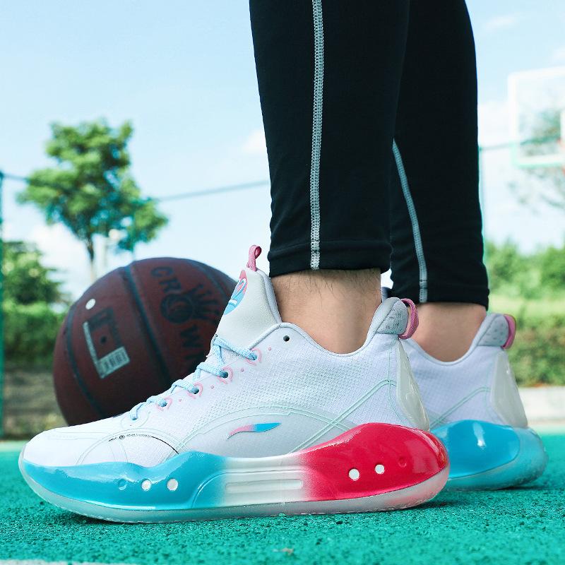 ABAQ mandarin duck basketball shoes actual sports running shoes student cement game shoes 36