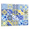 Glas-Kochfeld-Schutzplatte 2x30x52 Mosaik