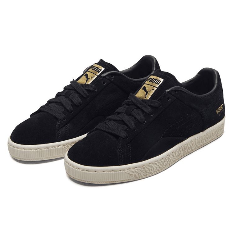 Puma Suede Notch Retro Low-Top Casual Sneakers Unisex sneakers Black 370082-02