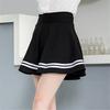 Women's Summer Fashion Pleated Skirt Solid Color High Waist Casual Mini School Skirt