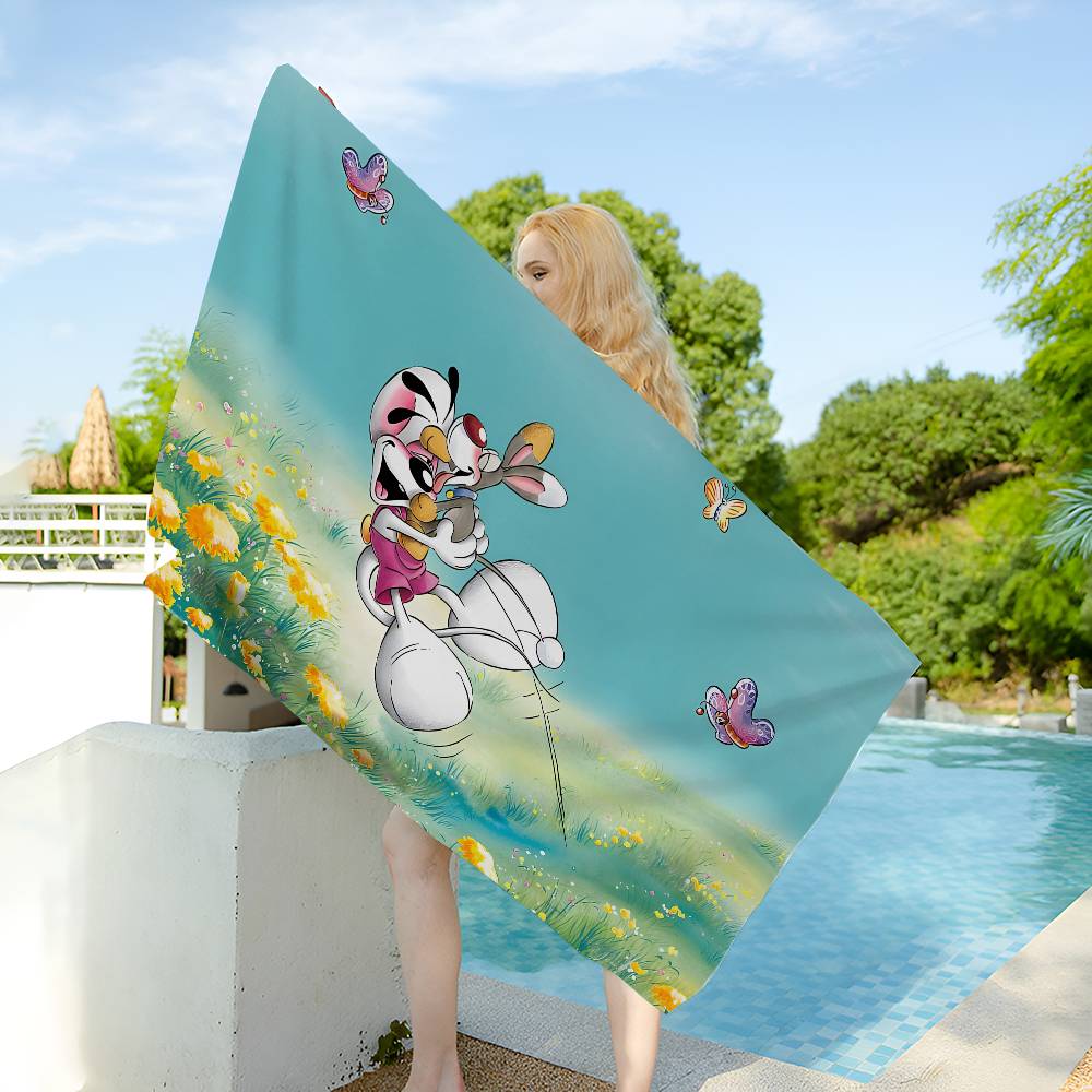 Popular Character D-Diddl Microfiber Beach Towel Absorbent Quick Dry Soft Yoga Swimming Resort Mountain Climbing Towel