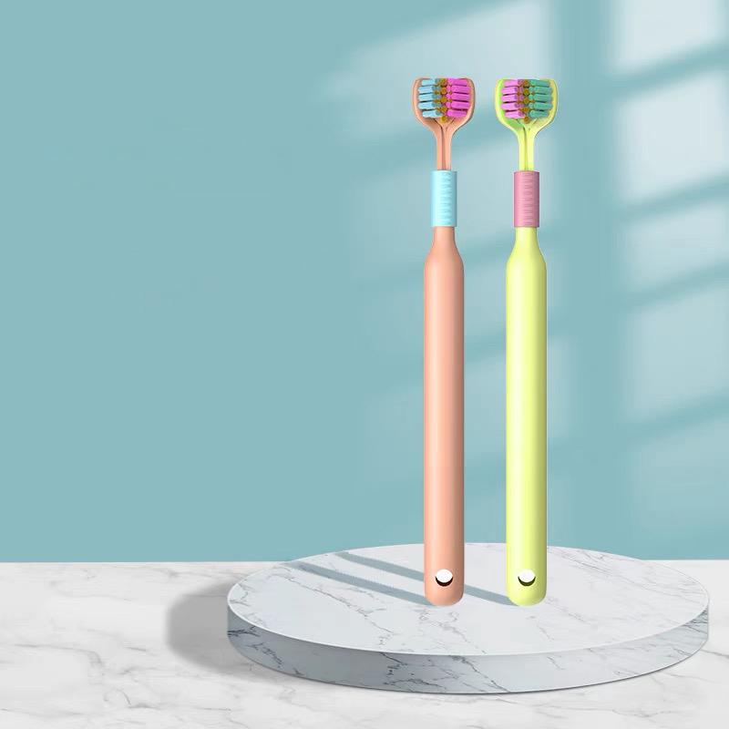 Three Sided Toothbrush Soft Bristle Tooth Brush Ultra Fine Toothbrush Oral Care Safety Teeth Brush Oral Health Cleaner