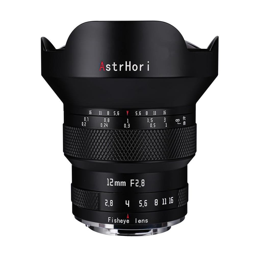 AstrHori 12mm Fisheye Black Fisheye Lens for Rock Star Year F2.8 L-Mount [2 Warranty]