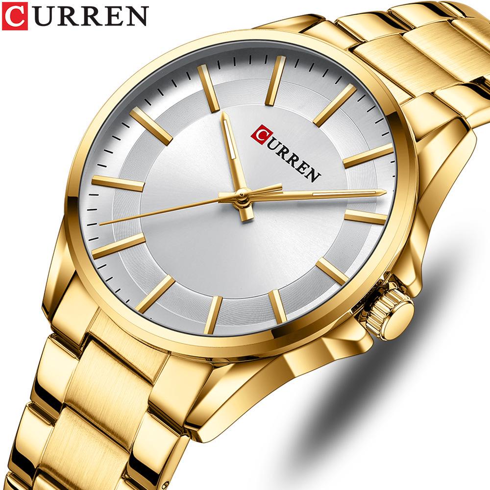 CURREN 8429 Men's Business Casual Quartz Steel Band Wristwatch