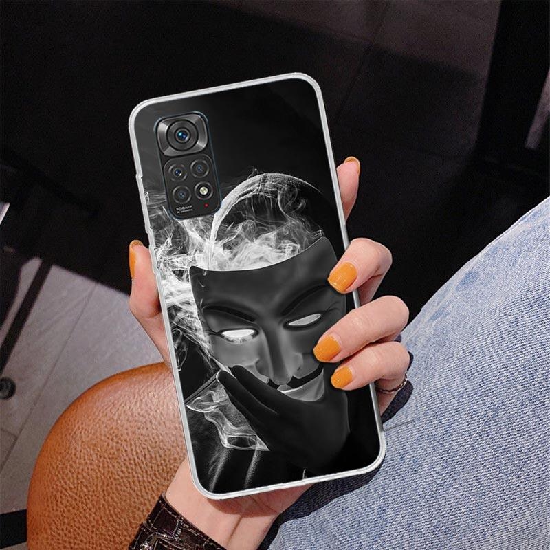 Anonymous V for Vendetta Mask Phnoe Case for Phnoe Case for Xiaomi Redmi Note 15 14 14S 13 Pro Plus 12 12S 11S 11E 10S 10 11T 5G