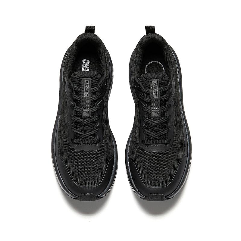 Anta Textile, Synthetic Leather Low Top Training Shoes Men's Basic Black 112547718-1