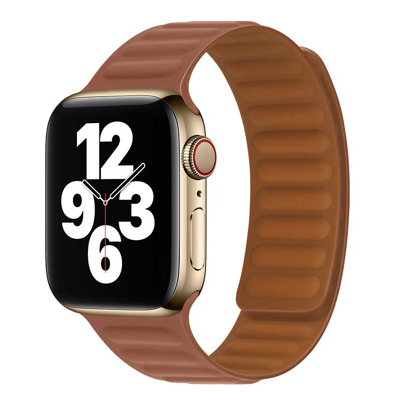Silicone Link Loop Magnetic Strap For Apple Watch Band 49mm 45mm 41mm 44mm 40mm 42mm 38mm iWatch Series Ultra 8 7 6 SE 5 4 3 2 1