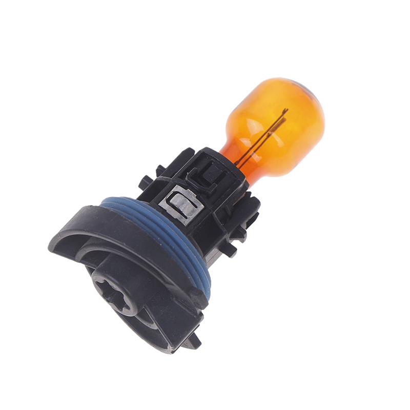 1Pcs Original Ph24Wy Halogen Lamp With Base For 3008 5008 C5 Drl Turn Signal Light Amber 12V