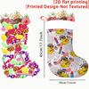 Christmas Decoration Fireplace Hanging Stocking American Independence Day, Little Yellow Duck and Fireworks2D