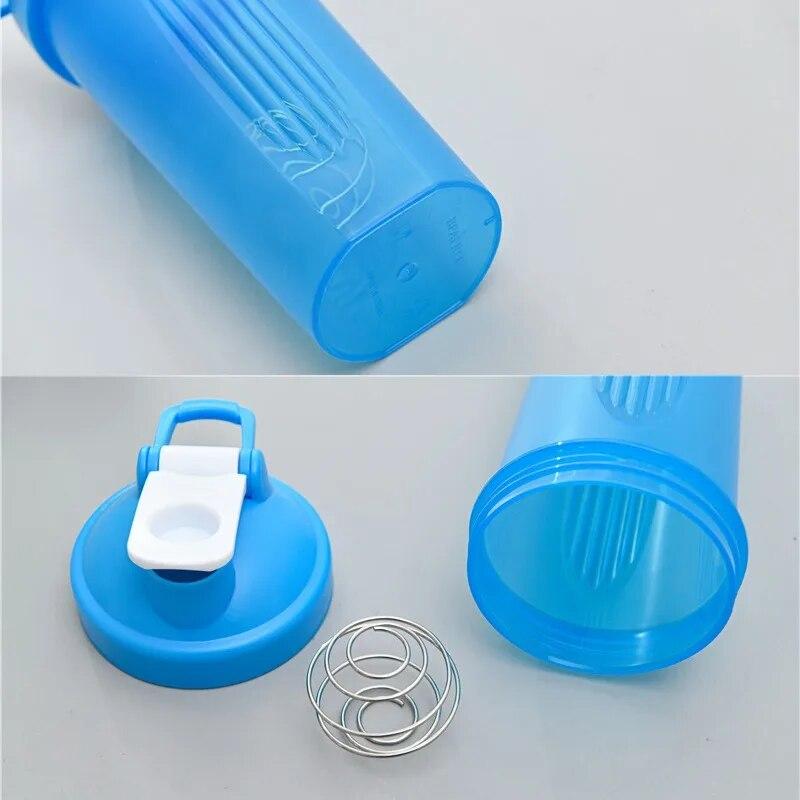 600ml Shaker Bottle Protein Powder Shaker Cup for Gym Fitness with Graduated Portable Water Bottle Mixing Cup