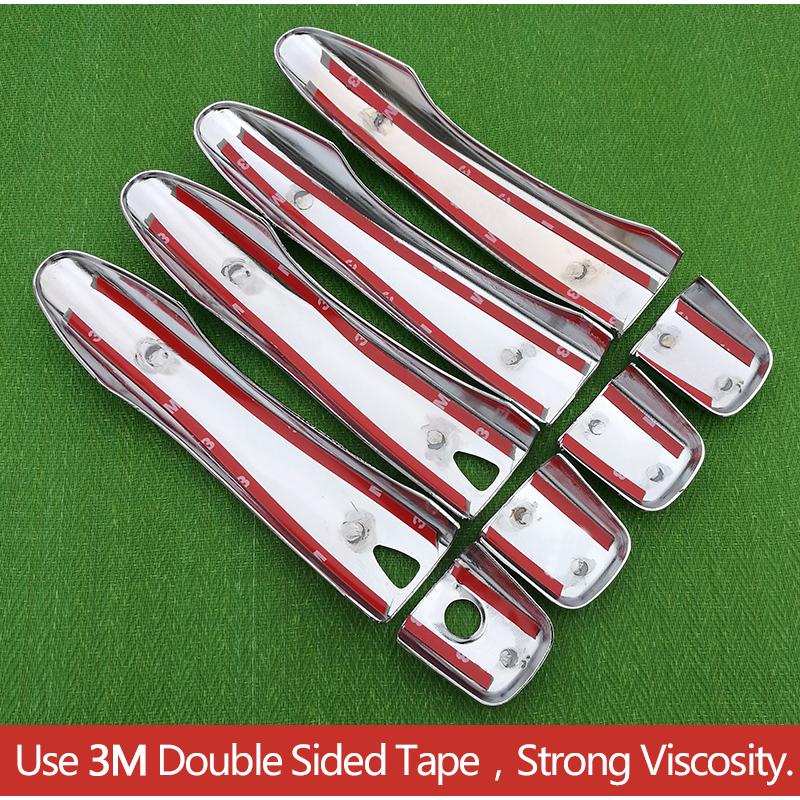 For Nissan Murano Z52 2015 2016 2017 2018 Chrome Door Handle Cover Trim Set Never Rust Car Accessories Stickers Car Styling