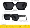 Retro Thick Hexagonal and Extra Chunky Black 90s Style Eyewear [SHEEN KELLY] Sunglasses, Men's Women's Fashion, Large, Sunglasses,