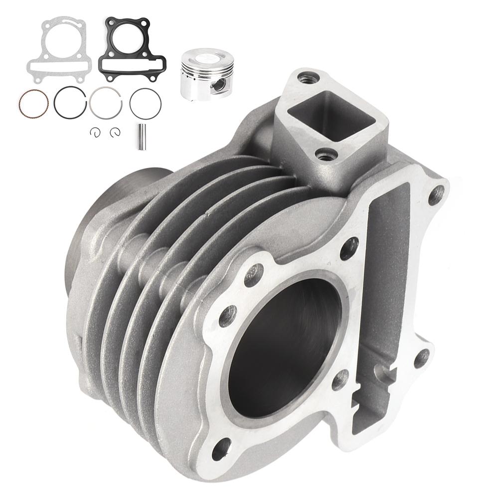 Engine Cylinder Rebuild Kit WPiston Ring Pin Gasket Moped Scooter Fit for GY6 80CC