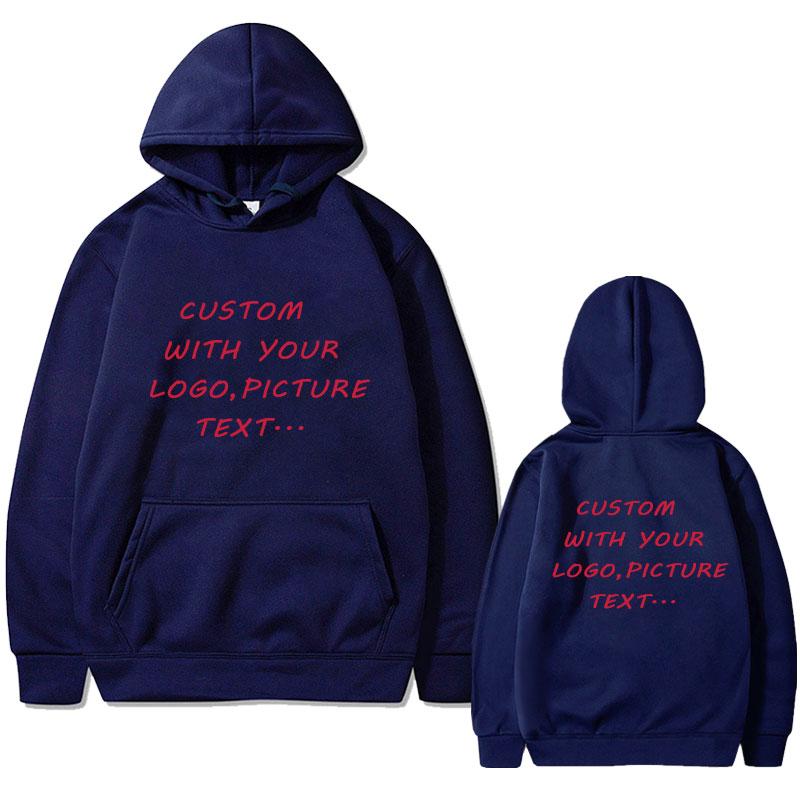 Custom Wtih Your Own Logo 06 Hoodie Men Women DIY  Casual Fleece Cotton Sweatshirt Kinds of Colors Oversized Hoody