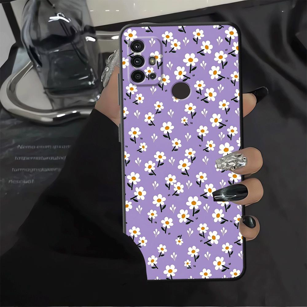 Cartoon Daisy Phone Cover Case for Motorola Moto G53 G30 G50 G51 G73 G71 G60s Edge 20 Pro 30 Lite G22 Edge40 G52 G32